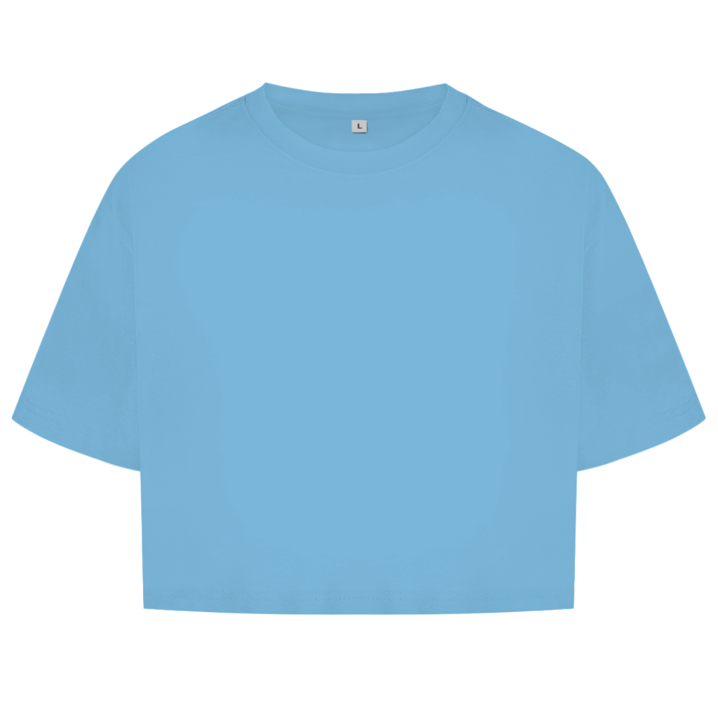 Damen Oversize Crop Top SH#T UP AND TRAIN Printegy