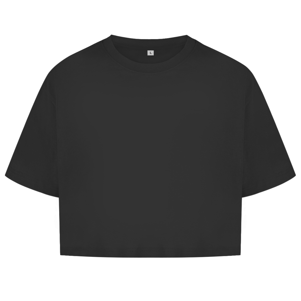 Damen Oversize Crop Top SH#T UP AND TRAIN Printegy