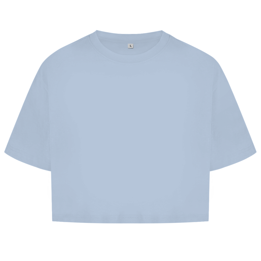 Damen Oversize Crop Top SH#T UP AND TRAIN Printegy
