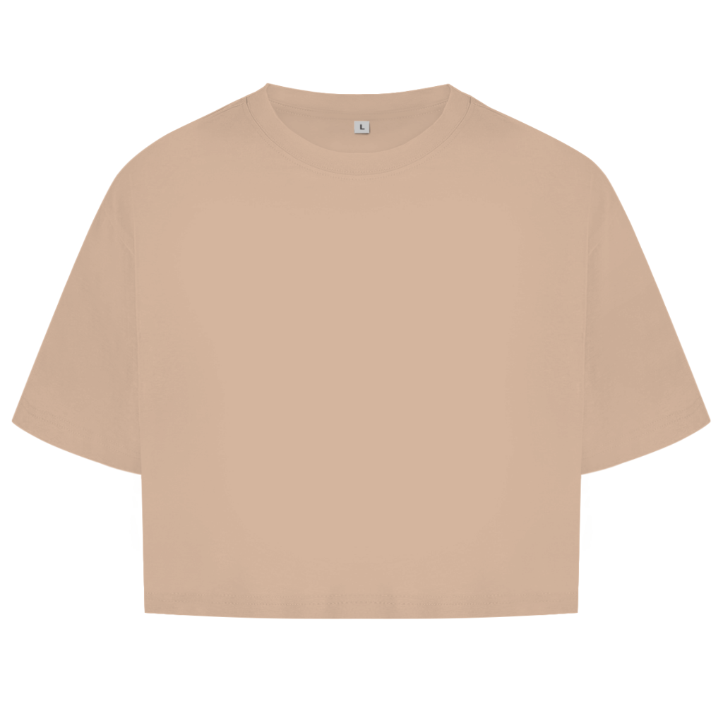 Damen Oversize Crop Top RESULT, NO PROMISES Printegy