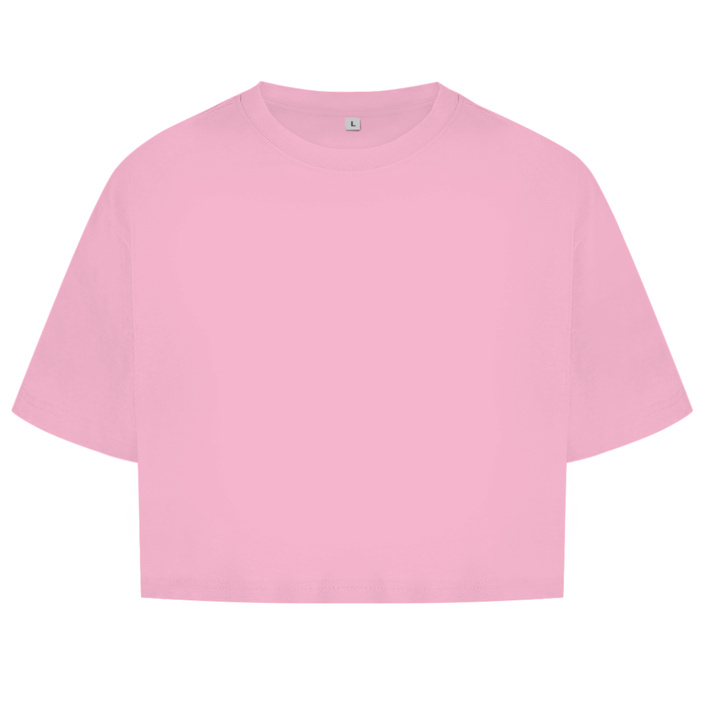 Damen Oversize Crop Top RESULT, NO PROMISES Printegy