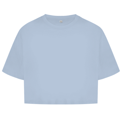 Damen Oversize Crop Top RESULT, NO PROMISES Printegy